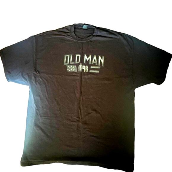 Black "Old Man" est. 1946 4XL T Shirt Joke Birthday/Christmas Gift - Picture 1 of 10